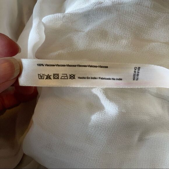 FREE PEOPLE FP embroidered off-shoulder peasant top size XS - Picture 10 of 11